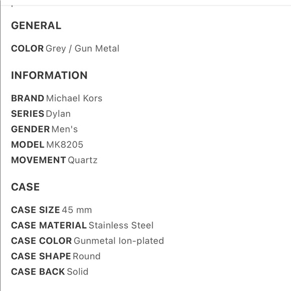 EUC Michael Kors Chronograph Gunmetal Men's Watch - Picture 8 of 12